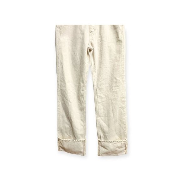 New With Tag TU ES MON TRESOR high-rise turn-up jeans, Size 26 - Picture 5 of 16